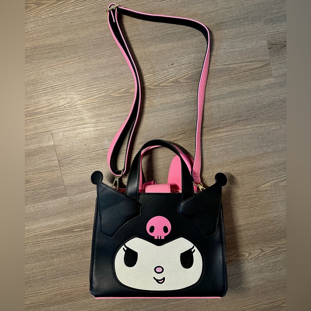 Loungefly My Melody and Kuromi Reversible Crossbody Bag, NWOT